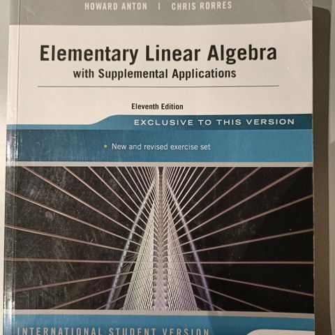 Elementary linear algebra with supplemental applications
