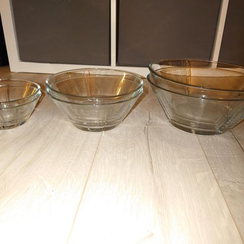 Glass skåler - Rosendahl Grand Cru glasskål - 2x 24 cm, 2x 20 cm og 2x 15 cm