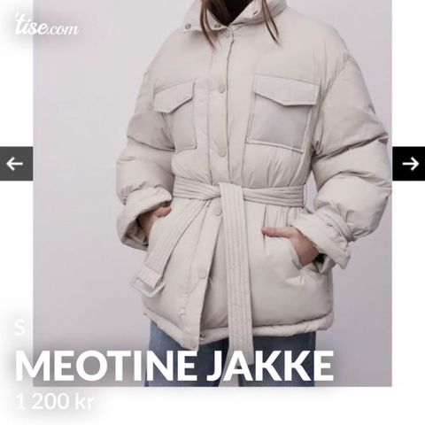 meotine jakke i S