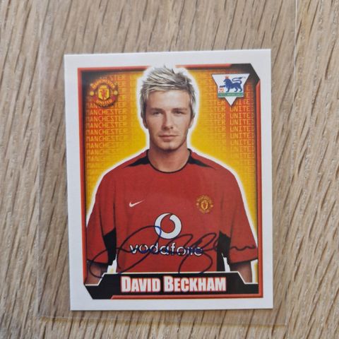 David Beckham Merlin #369 2003 signature sticker