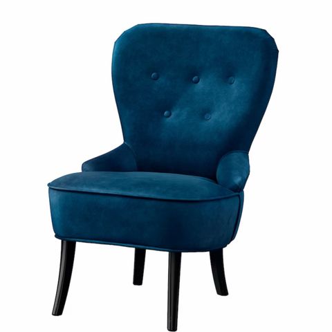 Blå stol Rasta fra Ikea.