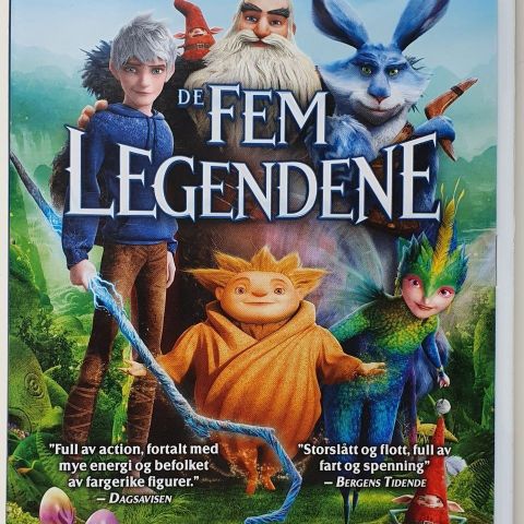 DVD "De Fem Legendene"💥GRATIS ved kjøp av 4for100,-