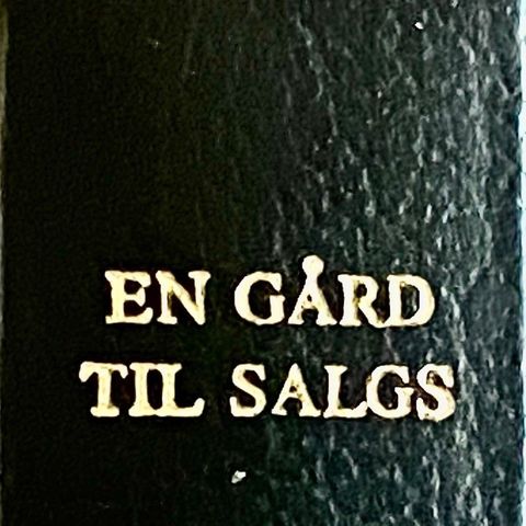 Birgit  Th. Sparre: "En gård til salgs". Herregårdsserien