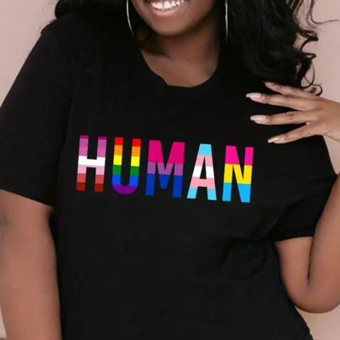 Kul Human Pride t-skjorte unisex (ny)