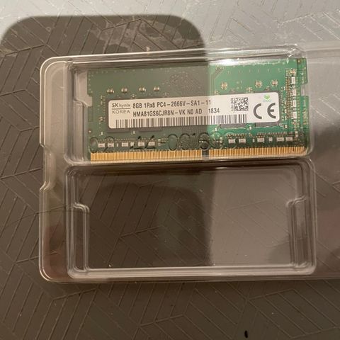 SK hynix Korea Ram DDR4 8Gb 1Rx8 PC4-2666V-SA1-11