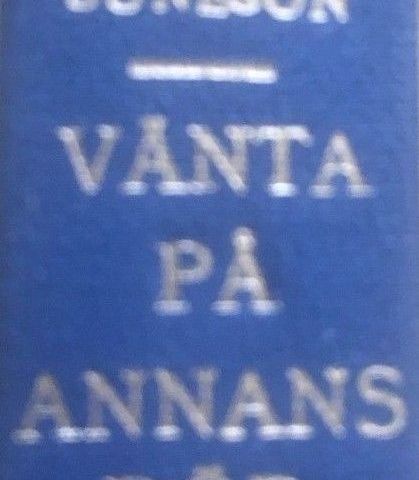 Vic Suneson: "Vänta på annans död". Kriminal short-stories. Svensk