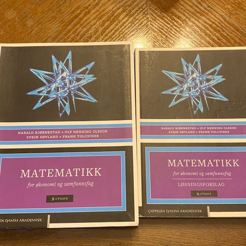 Matematikk for økonomer 9.utgave (BI Finans Pensumbøker)