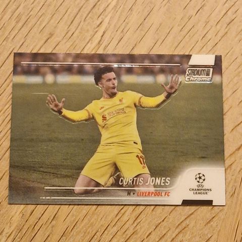 Curtis Jones Liverpool Topps Stadium Chrome 2022