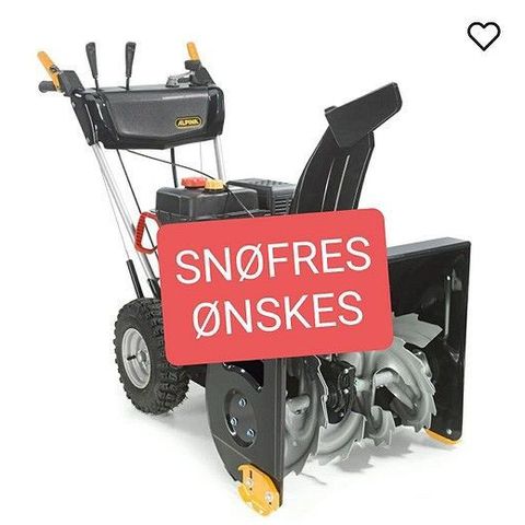 Ønsker å kjøpe/ta imot snøfreser reparasjon objekter.