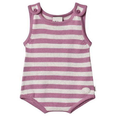 Lillelam Stripe Romper Heather