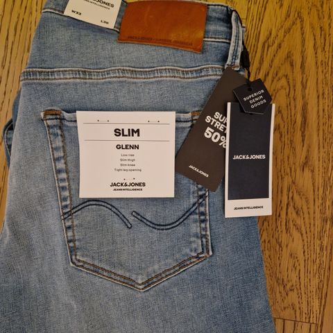 Ny Jack & Jones  slim Glenn  i str 33/36