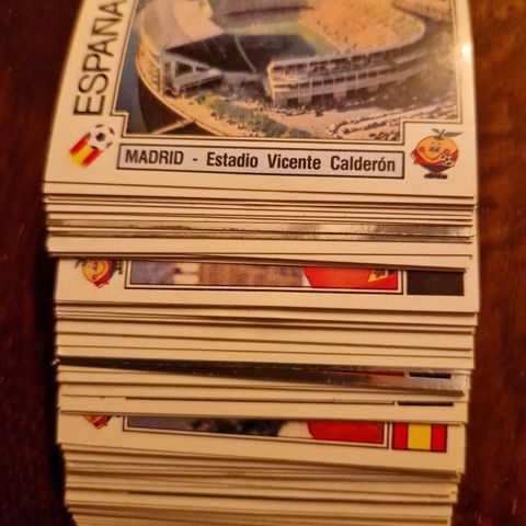 Panini VM Espana 82 klistremerker - mange nye merker!