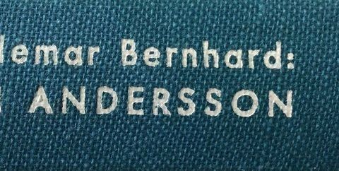 Waldemar Bernhard: "En bok om Dan Andersson". På svensk