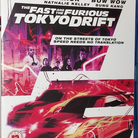 BLU RAY.TOKYO DRIFT.THE FAST AND THE FURIOUS.