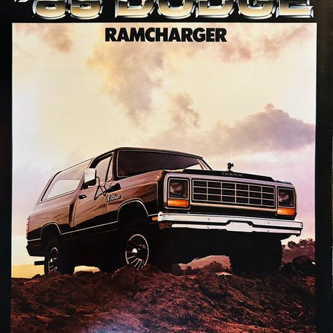 Brosjyre av Dodge Ramcharger - 1985