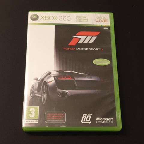 | Xbox 360 | Cover til Forza Motorsport 3