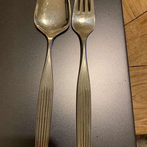 Skje/gaffel i nysølv