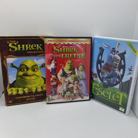 Shrek 1-3 + Eselet. Dvd