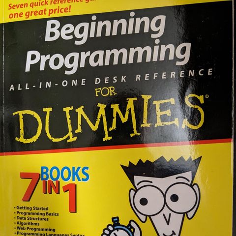 Beginning programming for dummies (all in one desk reference)