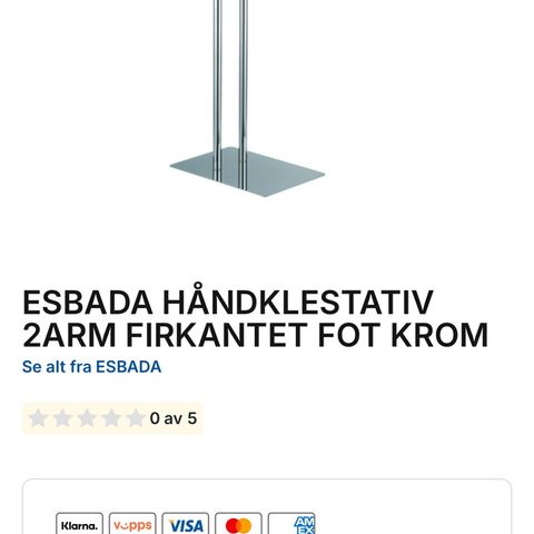 Håndklestativ fra Esbada