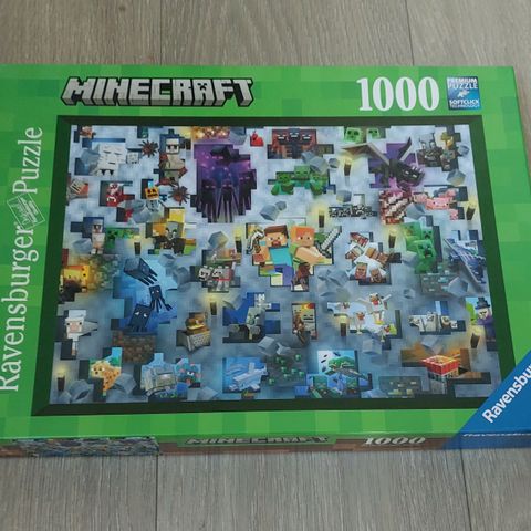 Minecraft puslespill 1000 brikker