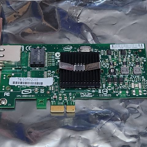 Nettverkskort - Intel 1GbE NIC PCIe x1 (full profile)