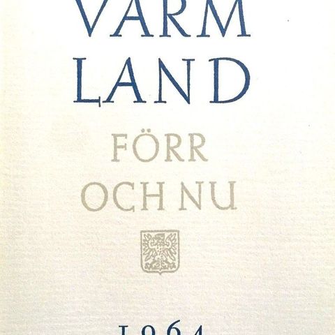 "Värmland Förr och Nu, 1964". Temautgave om gamle Vänerbåtar.