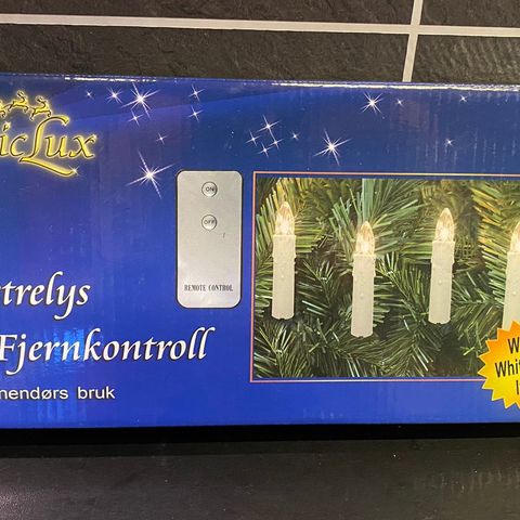 Juletrelys med fjernkontroll