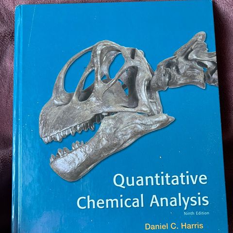 Quantitative Chemical Analysis". 9th edition.