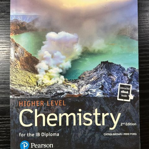 Pearson Baccalaureate Chemistry Higher Level (for the IB Diploma)