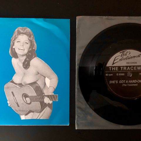 THE TRACEMEN She`s Got A Hard-On Punk-Rock fra Skien Vinyl 7" single TOPP STAND!