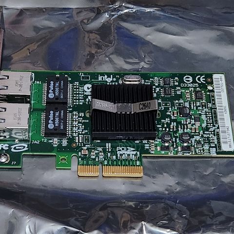 Nettverkskort - Intel Dual-Port 1GbE NIC PCIe x4 (full profile)