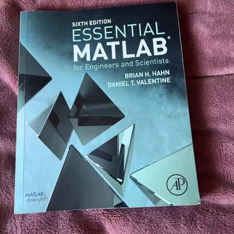 Essential MATLAB for Engineers and Scientists". 6th edition.