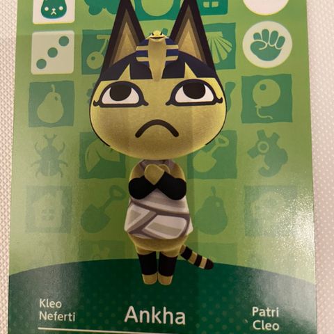 Animal Crossing Amiibo card 188 Ankha!