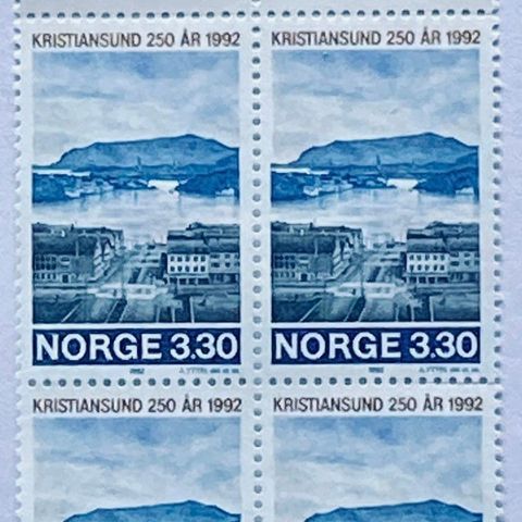 Norge 1992 Byjubileer Kristiansund  NK 1148   4-blokk Postfrisk