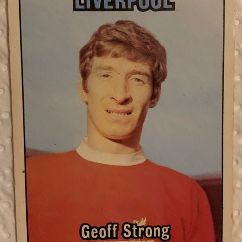 Forballkort Geoff Strong Bud ønskes