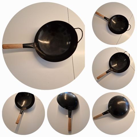 KJØKKEN UTSTYR "WOK /STEKEPANNE " SORT