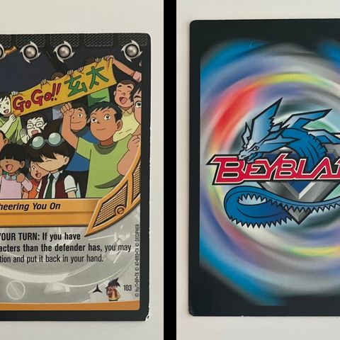 Beybladekort #103 Cheering You On fra serien Decipher Beyblade Collision