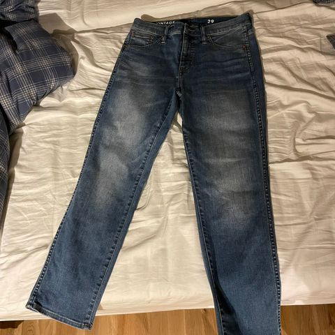 JC Crew Jeans vintage slim straight, størrelse 29