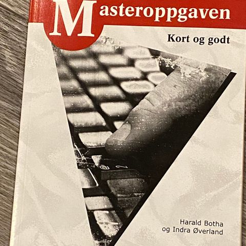 Faglitteratur masteroppgaven