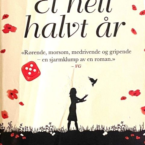 Jojo Moyes: "Et helt halvt år". Roman.  Paperback