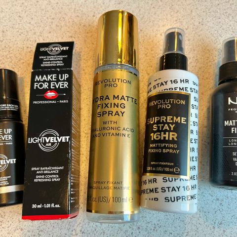 Settingspray fra NYX, Revolution Pro, Make Up For Ever - nye!