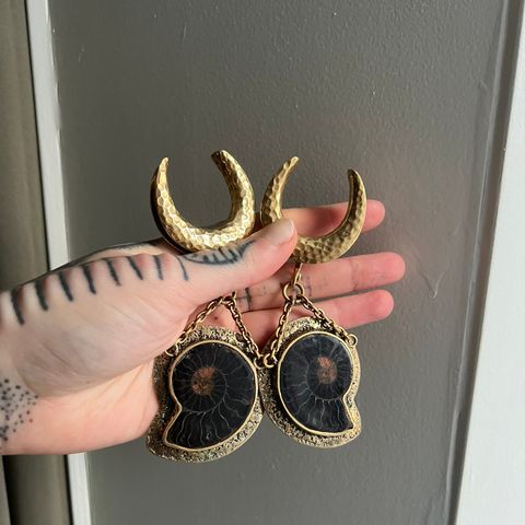 Diablo Organics ear weights Ammonites