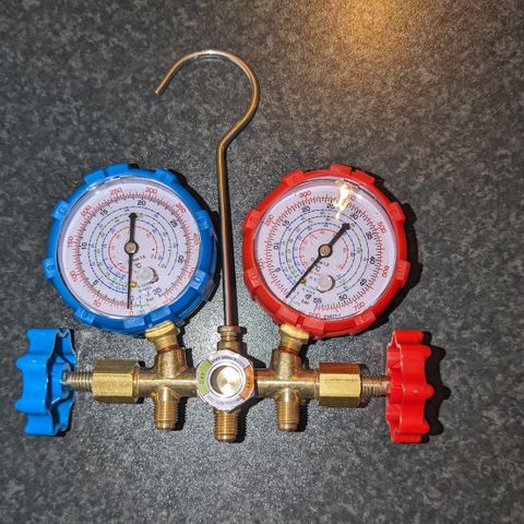 Manometer varmepumpe/AC