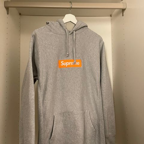 Supreme Box Logo Hettegenser FW17 (Heather Grey)