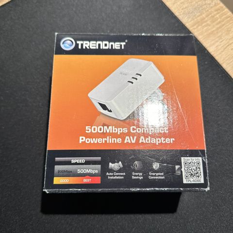 Internet 🛜 Power Line AV Adapter 500 Mbps Trendnet TPL-406E