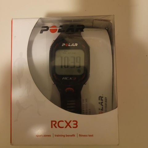 Polar RCX3 med pulsklokke