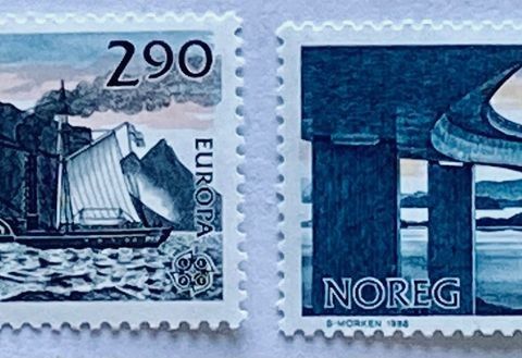 Norge 1988 Europa XX NK 1044 og NK 1045   Postfrisk