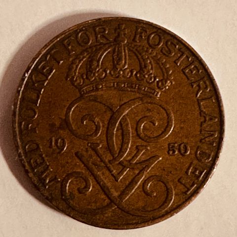 5 øre, Sverige 1950  (2774 AF)