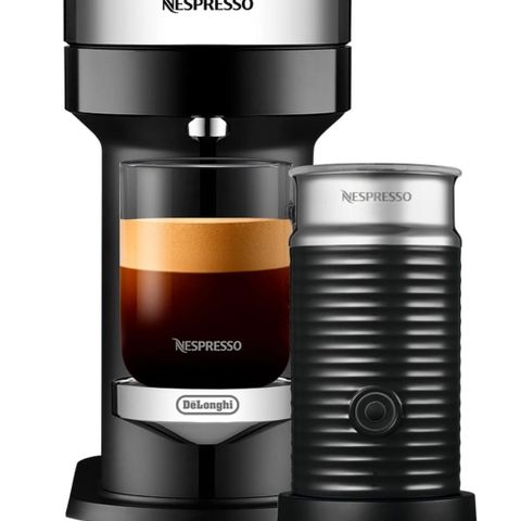 Nespresso Vertugo kaffemaskin og melkeskummer selges billig